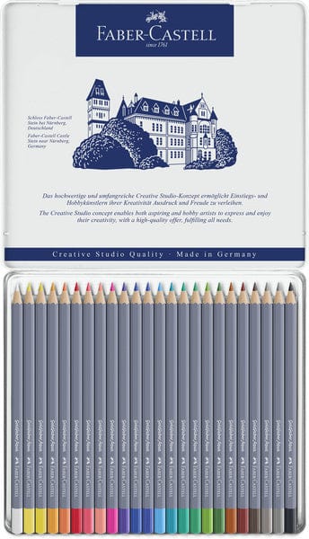 Laad de afbeelding in de Gallery-viewer, Faber Castell Fc-114624 Aquarelkleurpotlood Faber-Castell Goldfaber Etui 24 Stuks
