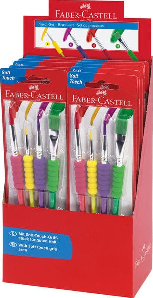 Laad de afbeelding in de Gallery-viewer, Faber Castell Fc-481600 Penselenset Plastic 4 Stuks
