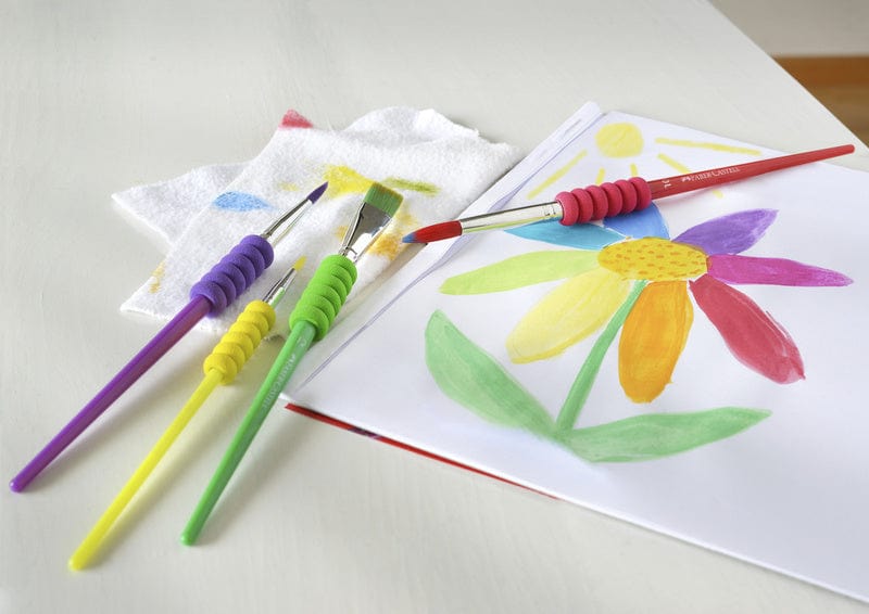 Laad de afbeelding in de Gallery-viewer, Faber Castell Fc-481600 Penselenset Plastic 4 Stuks
