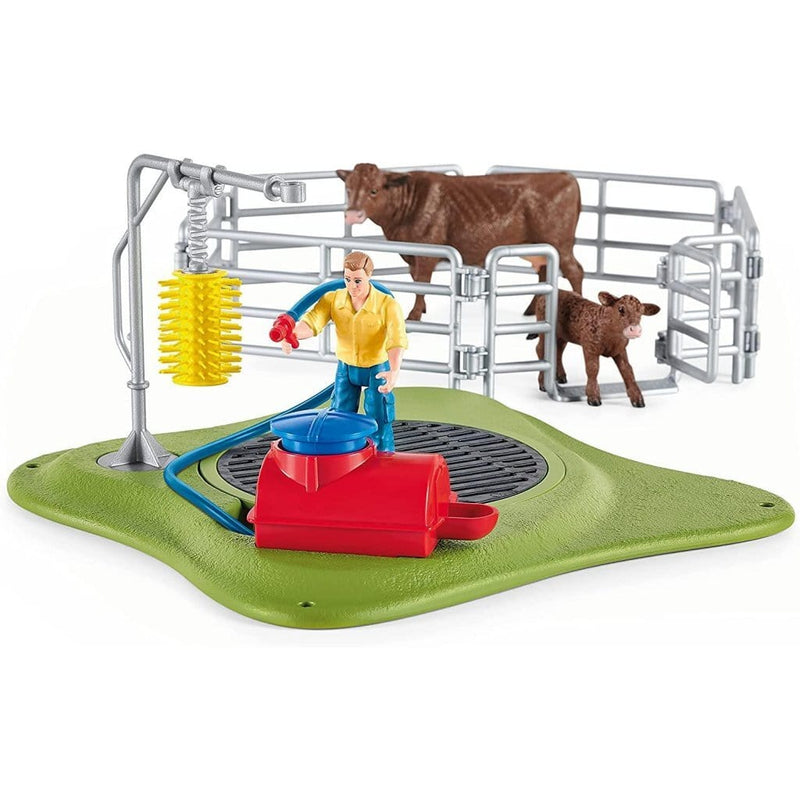 Laad de afbeelding in de Gallery-viewer, Schleich Happy Cow Wash Speelset
