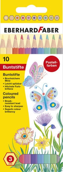 Eberhard Faber Ef-514810 Kleurpotloden Pastel Kleur 10 Stuks Assorti