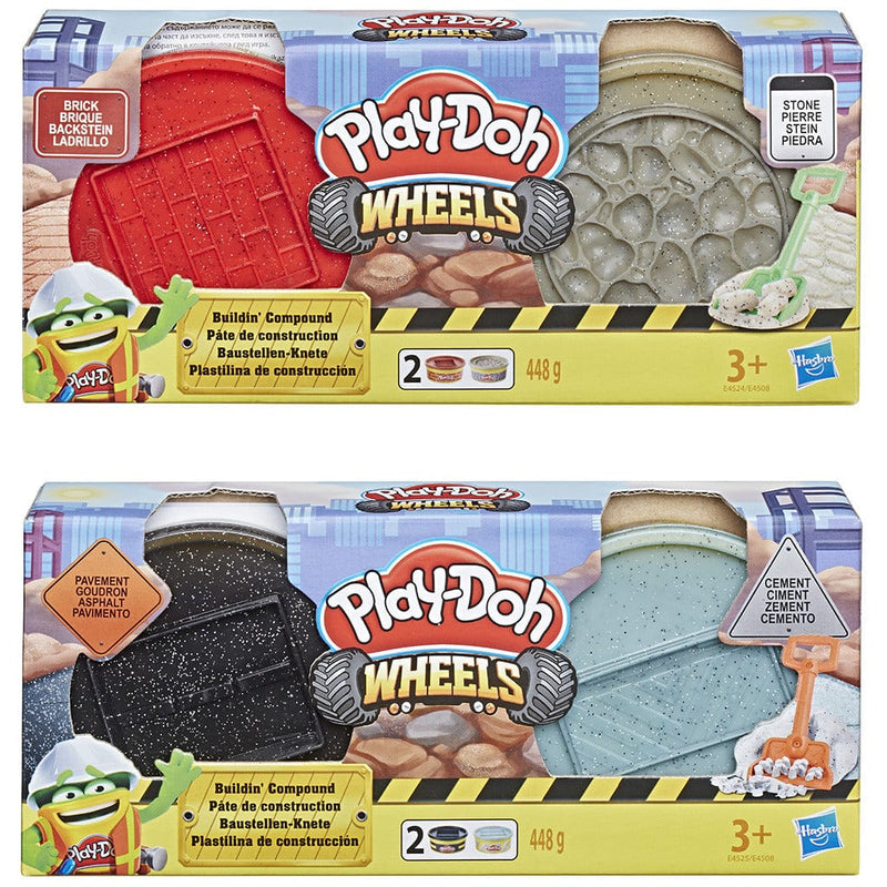 Laad de afbeelding in de Gallery-viewer, Play-Doh Buildin&#039; Compound Met 448 G Klei En Schep Assorti
