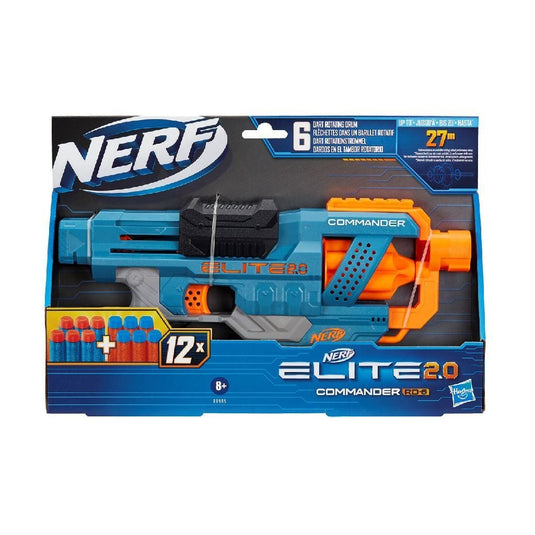 Nerf Elite 2.0 Commander Rd 6 Blaster + 12 Darts