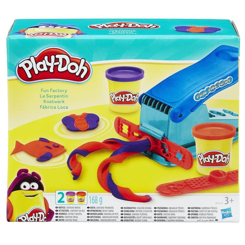 Laad de afbeelding in de Gallery-viewer, Play-Doh Fun Factory + 2 Potjes Klei
