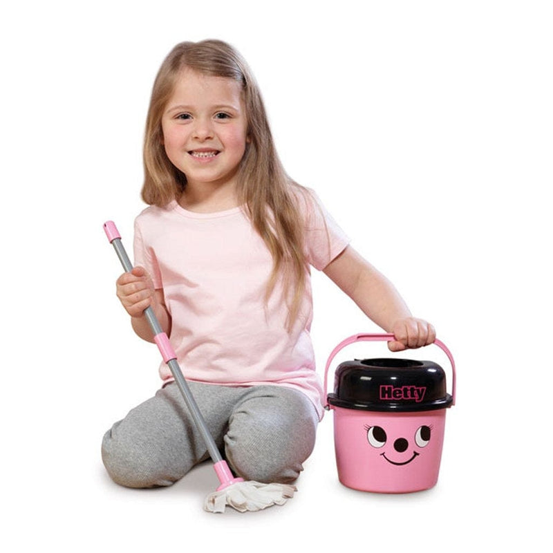 Laad de afbeelding in de Gallery-viewer, Basic Numatic Little Helper Little Hetty Mop En Emmer Roze
