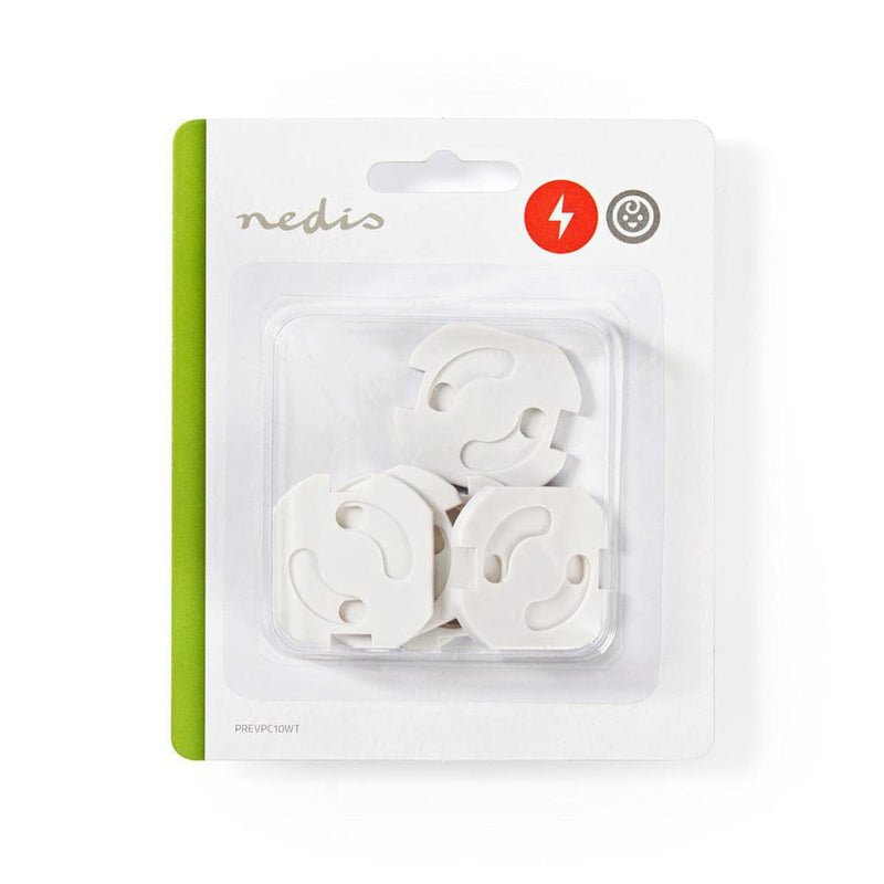 Laad de afbeelding in de Gallery-viewer, Nedis Prevpc10Wt Beschermer Voor Wandcontactdoos Type-F (Schuko)
