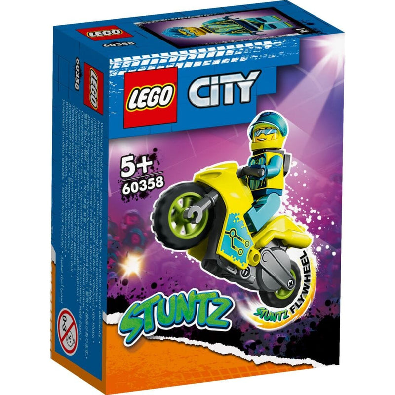 Laad de afbeelding in de Gallery-viewer, Lego City 60358 Stuntz Cyber Stuntmotor
