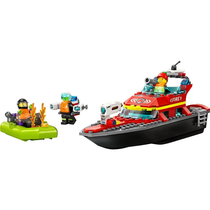 Laad de afbeelding in de Gallery-viewer, Lego City 60373 Reddingsboot Brand
