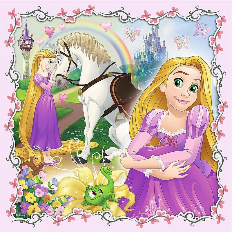 Laad de afbeelding in de Gallery-viewer, Trefl 3In1 Puzzel Disney Princess 20-50 Stukjes
