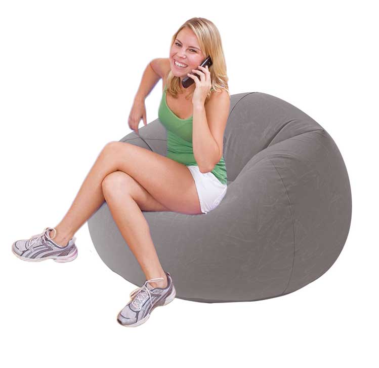 Laad de afbeelding in de Gallery-viewer, Intex Beanless Bag Deluxe - Opblaasbare Lounge Stoel
