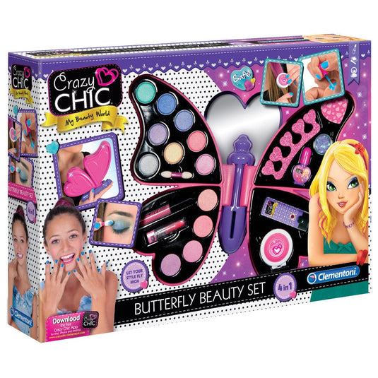 Clementoni Crazy Chic Butterfly Beautyset Make-Up Koffer