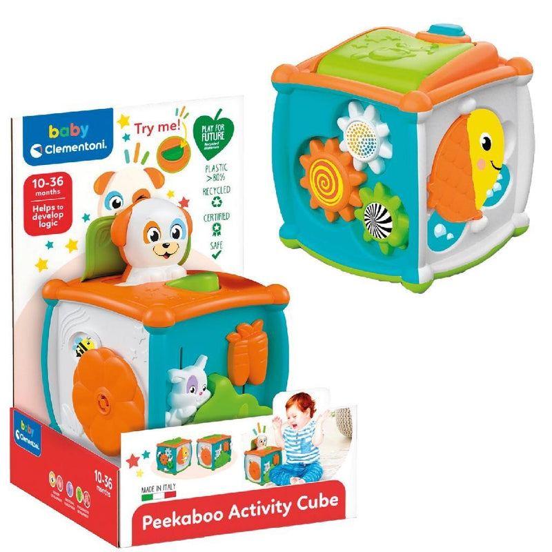 Laad de afbeelding in de Gallery-viewer, Clementoni Baby Peekaboo Activity Cube
