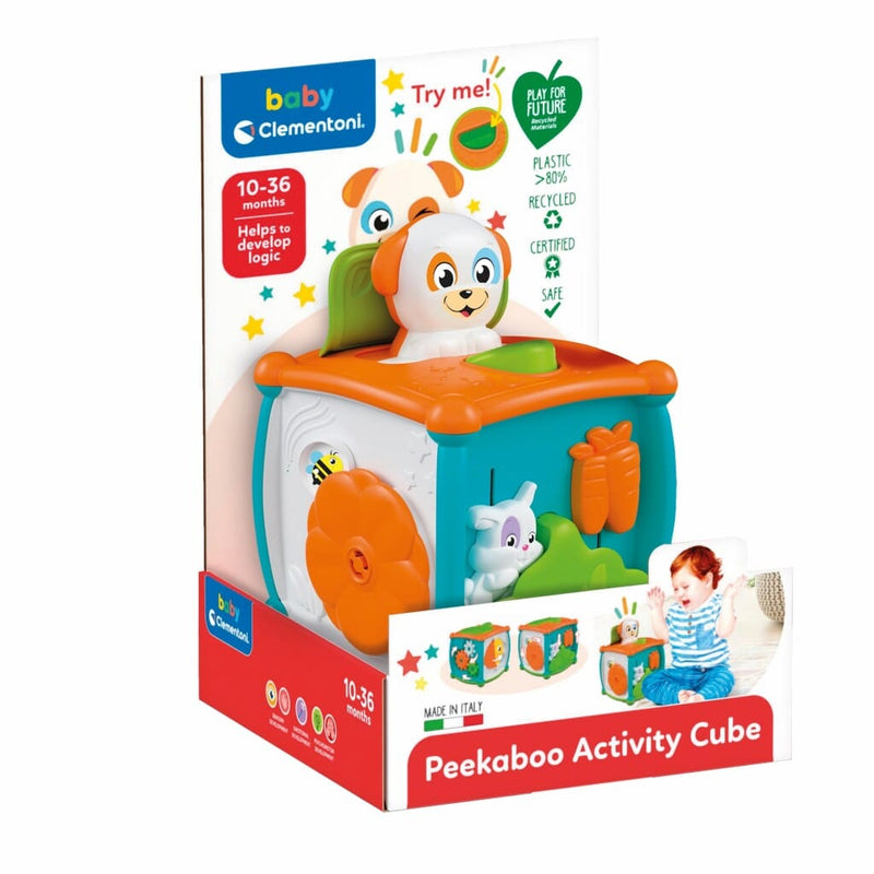 Laad de afbeelding in de Gallery-viewer, Clementoni Baby Peekaboo Activity Cube
