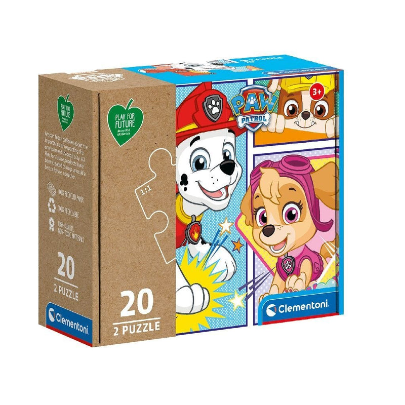 Laad de afbeelding in de Gallery-viewer, Clementoni Puzzel Paw Patrol 2X20 Stukjes
