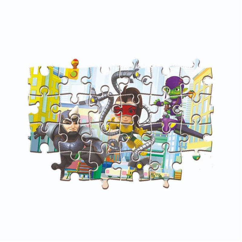 Laad de afbeelding in de Gallery-viewer, Clementoni Supercolor Puzzel Spidey And His Amazing Friends 2X20 Stukjes
