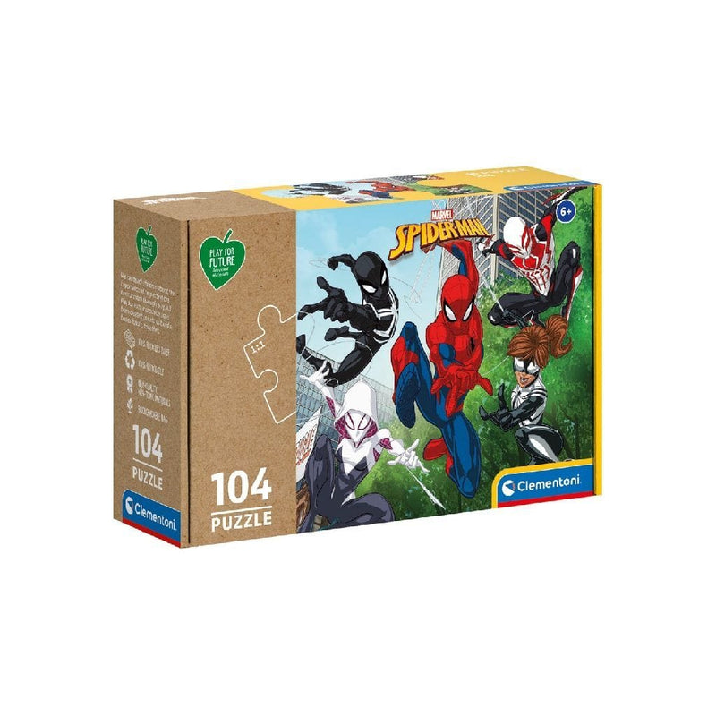 Laad de afbeelding in de Gallery-viewer, Clementoni Puzzel Spiderman 104 Stukjes
