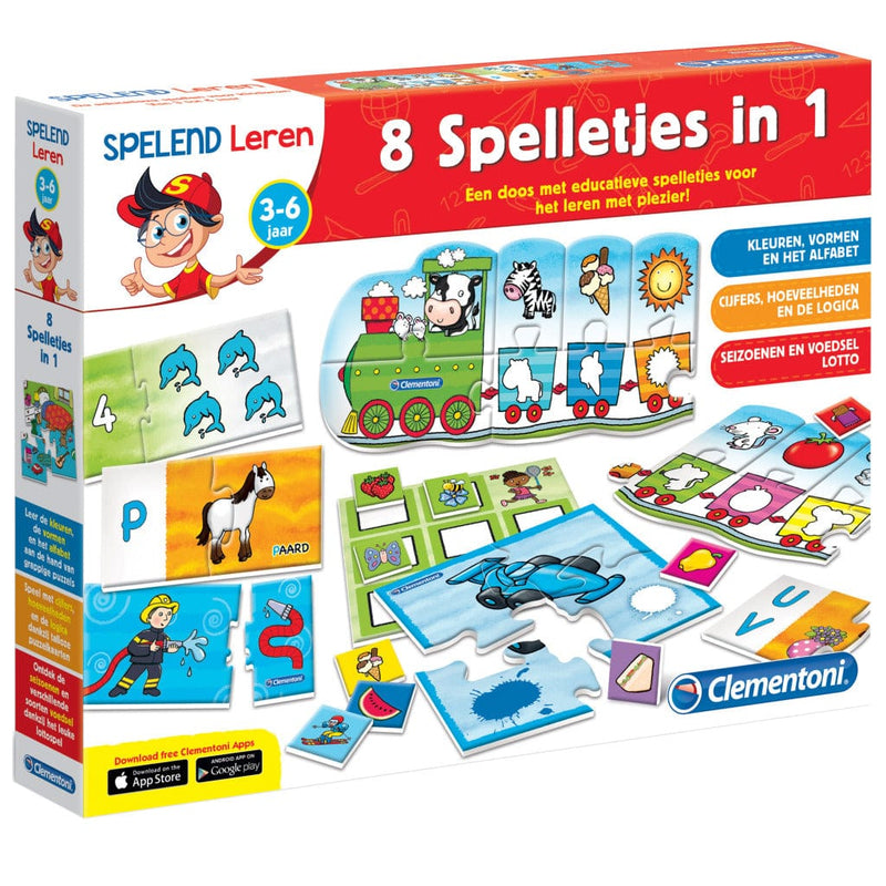 Laad de afbeelding in de Gallery-viewer, Clementoni Leerspel 8In1 Spelletjes
