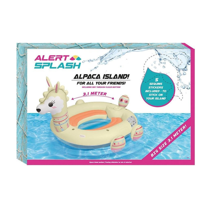 Alert Splash Opblaasbare Lama Eiland Met 5 Stickers 310X270X175 Cm