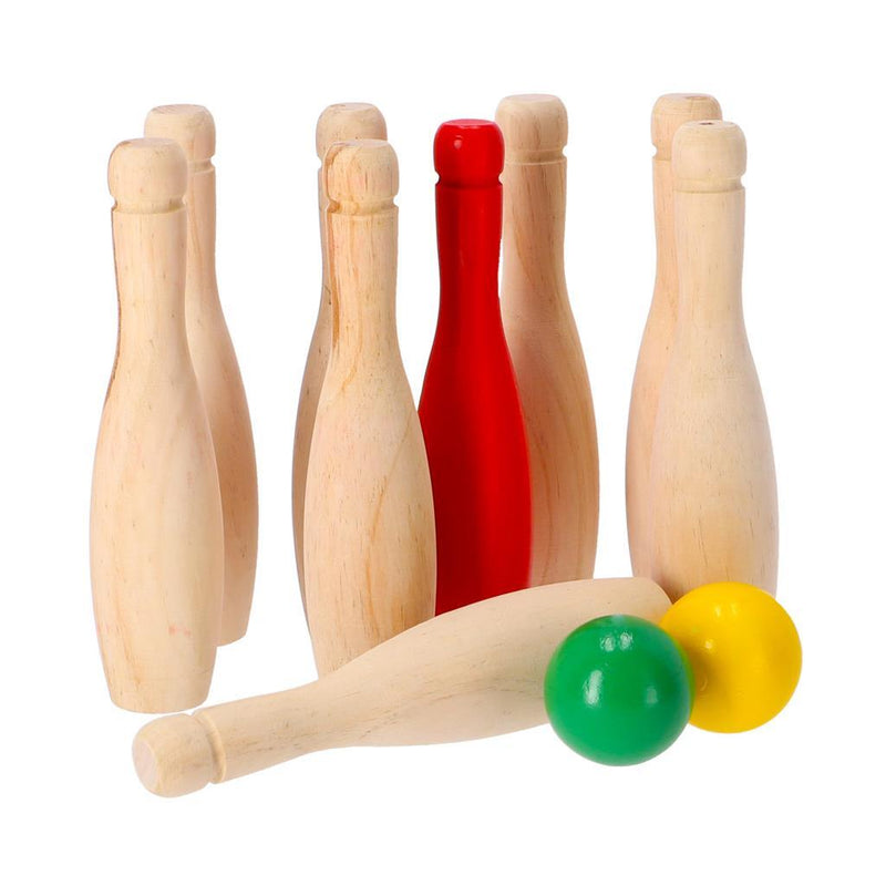 Laad de afbeelding in de Gallery-viewer, Alert Outdoor Houten Bowling Set
