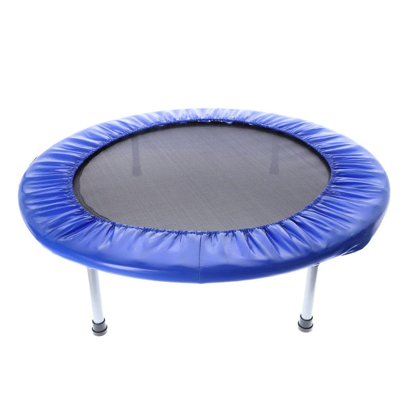 Laad de afbeelding in de Gallery-viewer, Alert Opvouwbaar Fitness Trampoline 97 Cm Blauw/Zwart
