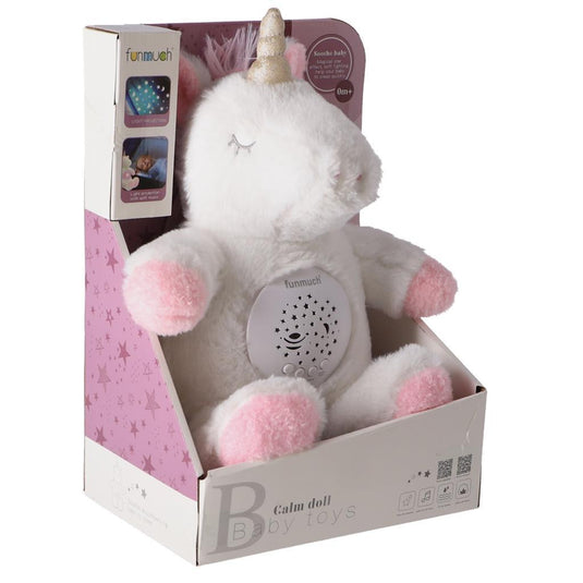 Overige Merken Knuffelprojector Unicorn + Licht En Geluid