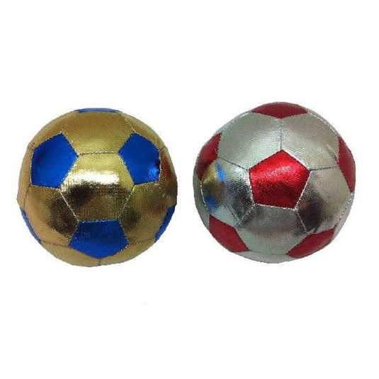 Summertime Stoffen Ball Zilver + Goud 10Cm