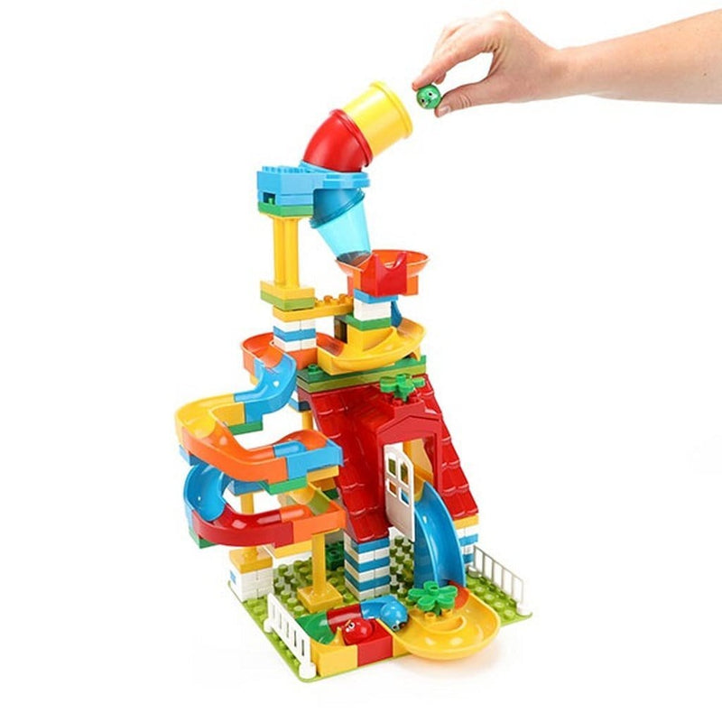 Laad de afbeelding in de Gallery-viewer, Toi-Toys Blocks Bouwblokken Knikkerbaan 133-Delig
