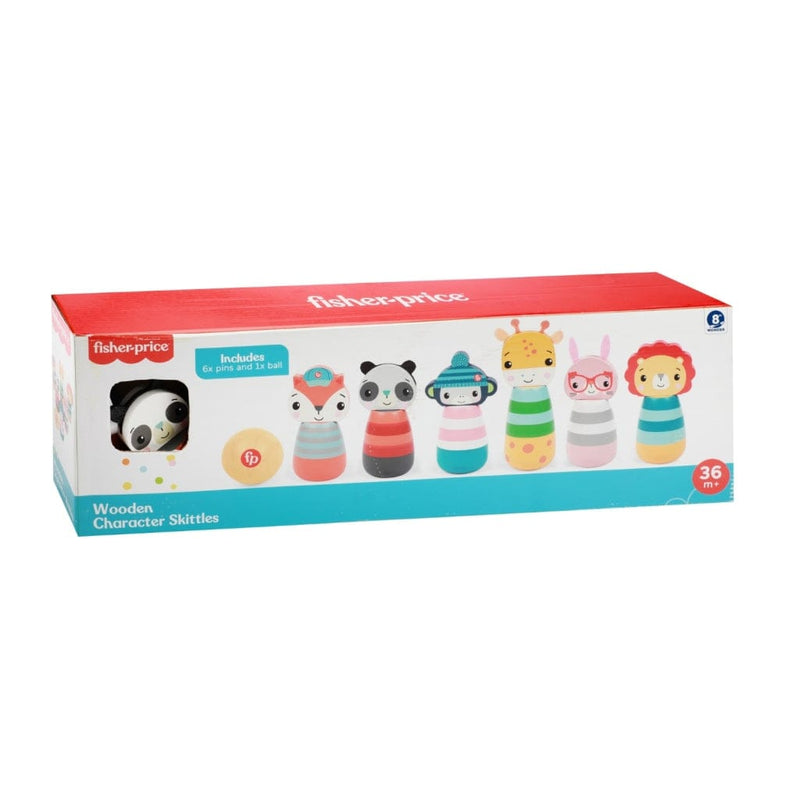 Laad de afbeelding in de Gallery-viewer, Fisher Price Houten Kegelspel Dieren
