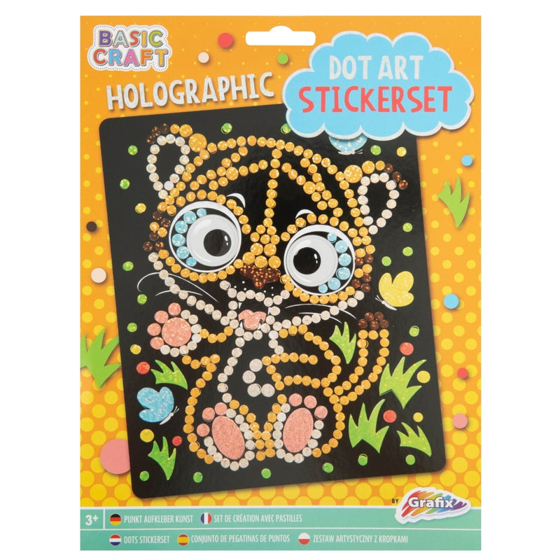 Laad de afbeelding in de Gallery-viewer, Grafix Holographic Dot Art Stickerset Assorti
