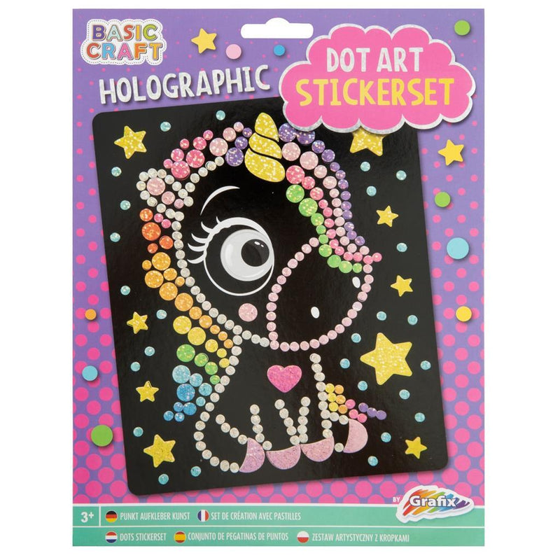 Laad de afbeelding in de Gallery-viewer, Grafix Holographic Dot Art Stickerset Assorti
