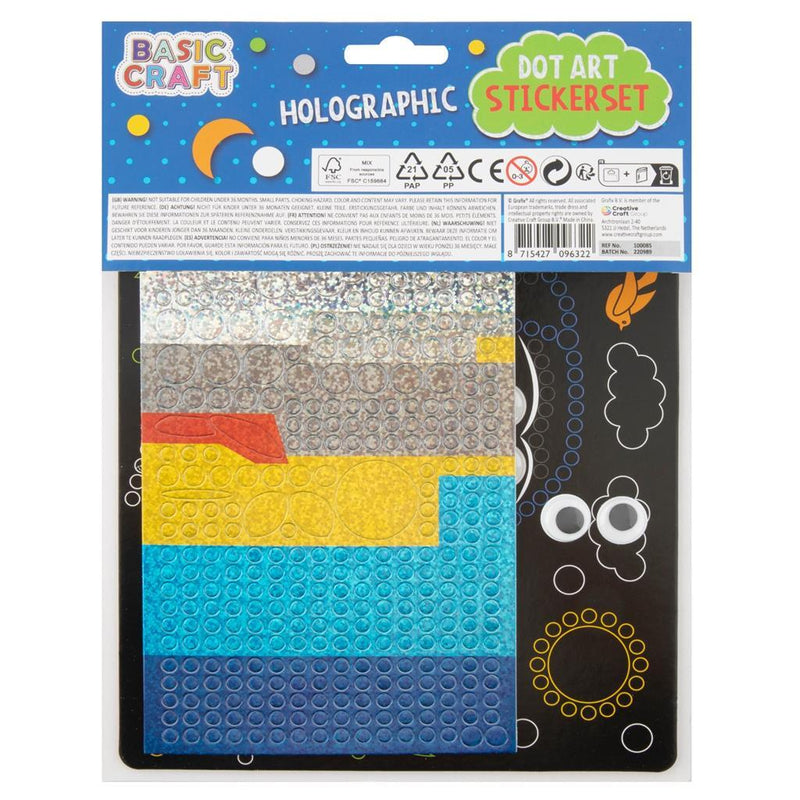 Laad de afbeelding in de Gallery-viewer, Grafix Holographic Dot Art Stickerset Assorti
