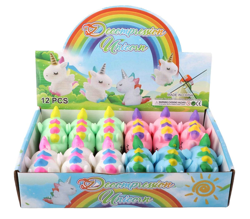 Laad de afbeelding in de Gallery-viewer, Squeeze unicorn 10 cm 74 gram met poeder
