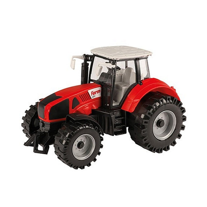 Laad de afbeelding in de Gallery-viewer, Tractor Tractor Met Frictie 19 Cm Rood/Zwart
