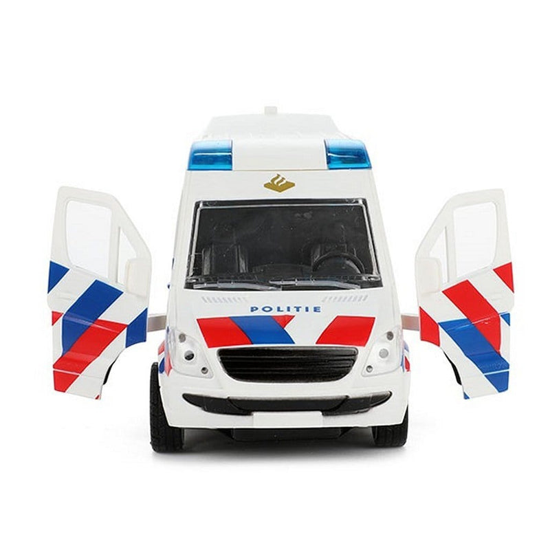 Laad de afbeelding in de Gallery-viewer, Toi-Toys Cars &amp; Trucks Politiebus + Licht En Geluid
