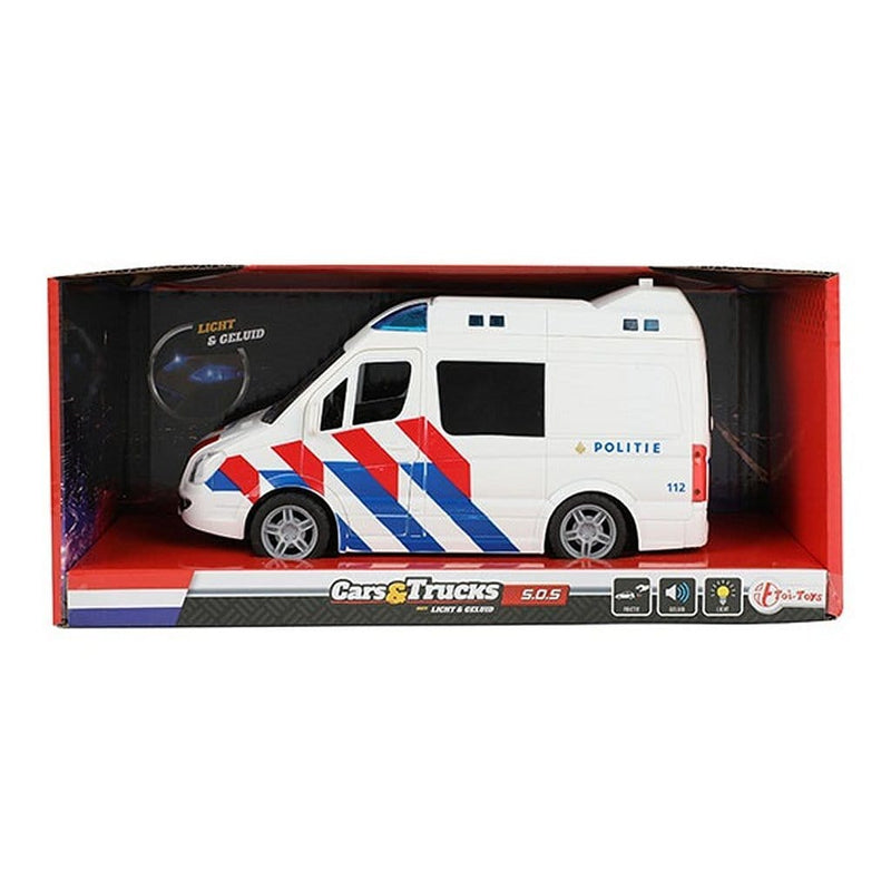 Laad de afbeelding in de Gallery-viewer, Toi-Toys Cars &amp; Trucks Politiebus + Licht En Geluid
