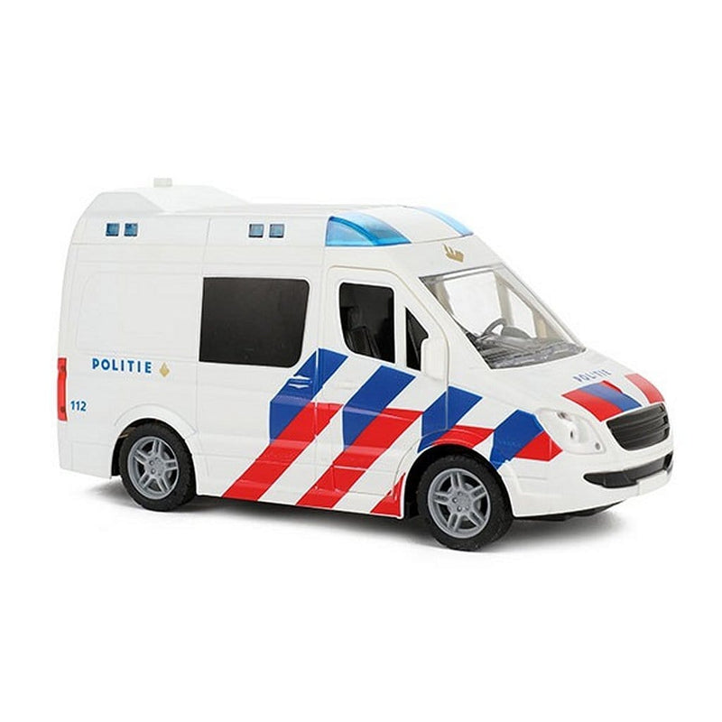 Laad de afbeelding in de Gallery-viewer, Toi-Toys Cars &amp; Trucks Politiebus + Licht En Geluid
