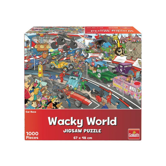 Goliath Wacky World Puzzel Car Race 1000 Stukjes