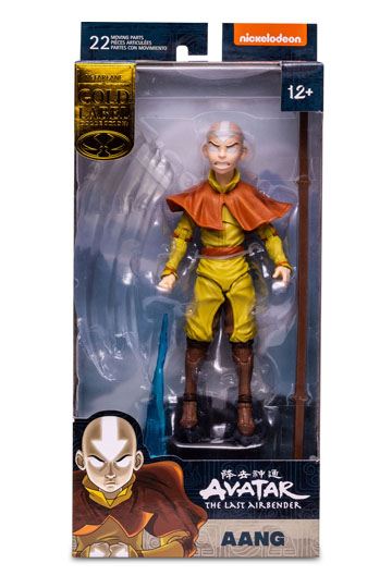 Laad de afbeelding in de Gallery-viewer, Avatar: The Last Airbender Actiefiguur Aang Avatar State (Goud Label) 18 cm
