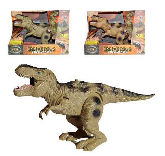 Dino 24 cm met geluid 2 assort kleuren | =