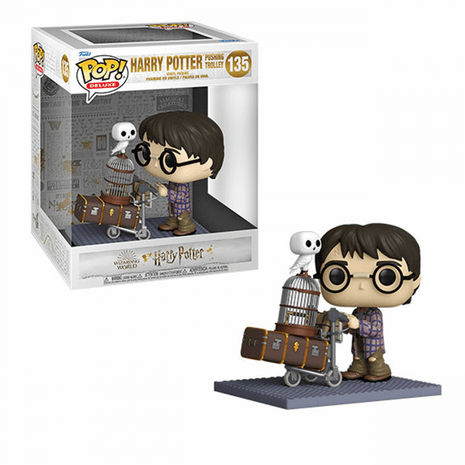 Laad de afbeelding in de Gallery-viewer, Harry Potter POP! Deluxe Vinyl Figuur Harry Duwwagen 9 cm
