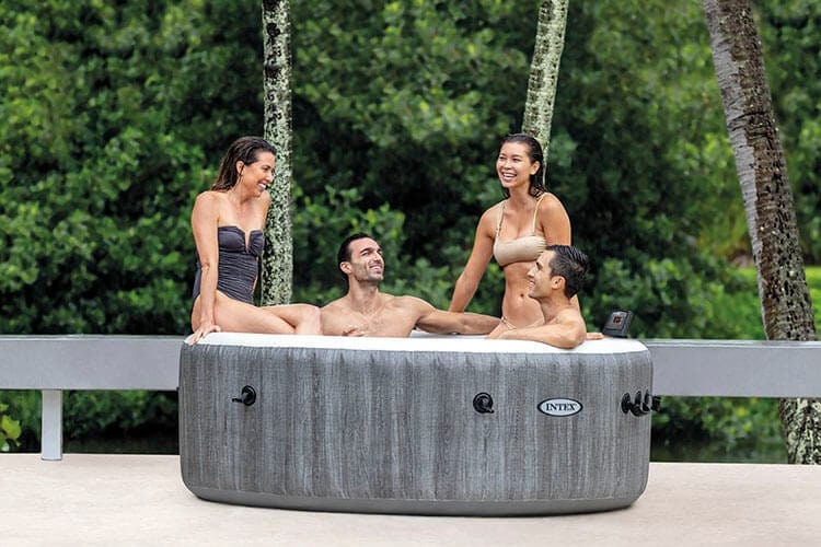 Laad de afbeelding in de Gallery-viewer, Intex Purespa Greywood Luxe Bubbel Spa
