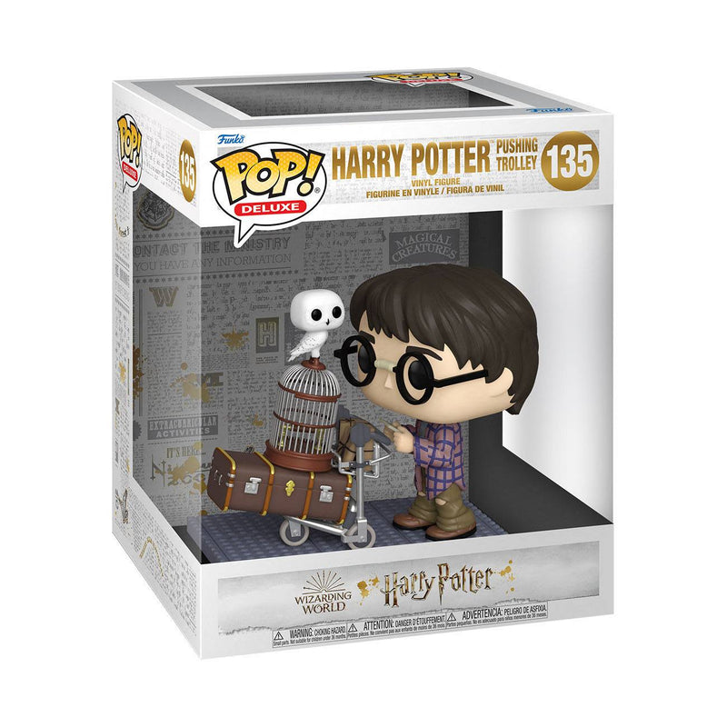 Laad de afbeelding in de Gallery-viewer, Harry Potter POP! Deluxe Vinyl Figuur Harry Duwwagen 9 cm
