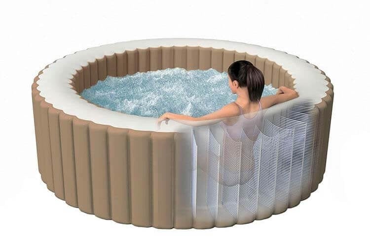 Laad de afbeelding in de Gallery-viewer, Intex Purespa Bubbel - Opblaasbare Spa 4 Persoons

